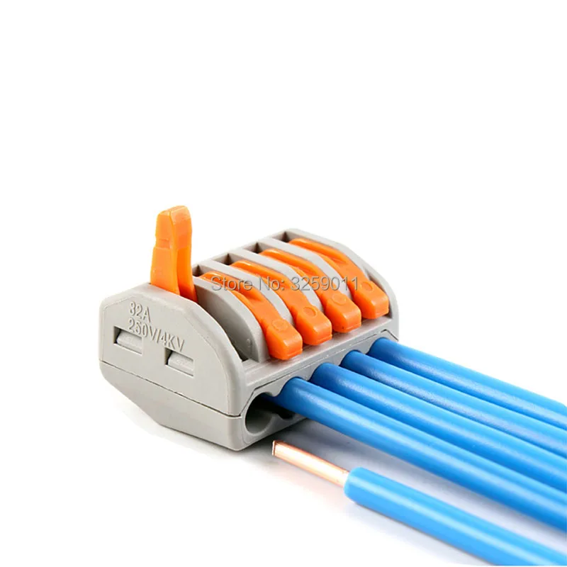 1PCS Push Wire Connector Lever Terminal Block PCT-215 222-415 4 Pin Universal Compact Connectors Terminals 28-12 AWG
1PCS Push Wire Connector Lever Terminal Block PCT-215 222-415 4 Pin Universal Compact Connectors Terminals 28-12 AWG