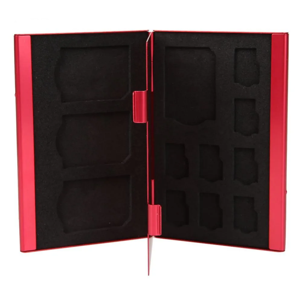 Portable Deck Aluminium Alloy 8Pcs 8pcs TF card(Micro SD card) + 4PCS SD Memory Cards Storage Box Holder
Portable Deck Aluminium Alloy 8Pcs 8pcs TF card(Micro SD card) + 4PCS SD Memory Cards Storage Box Holder