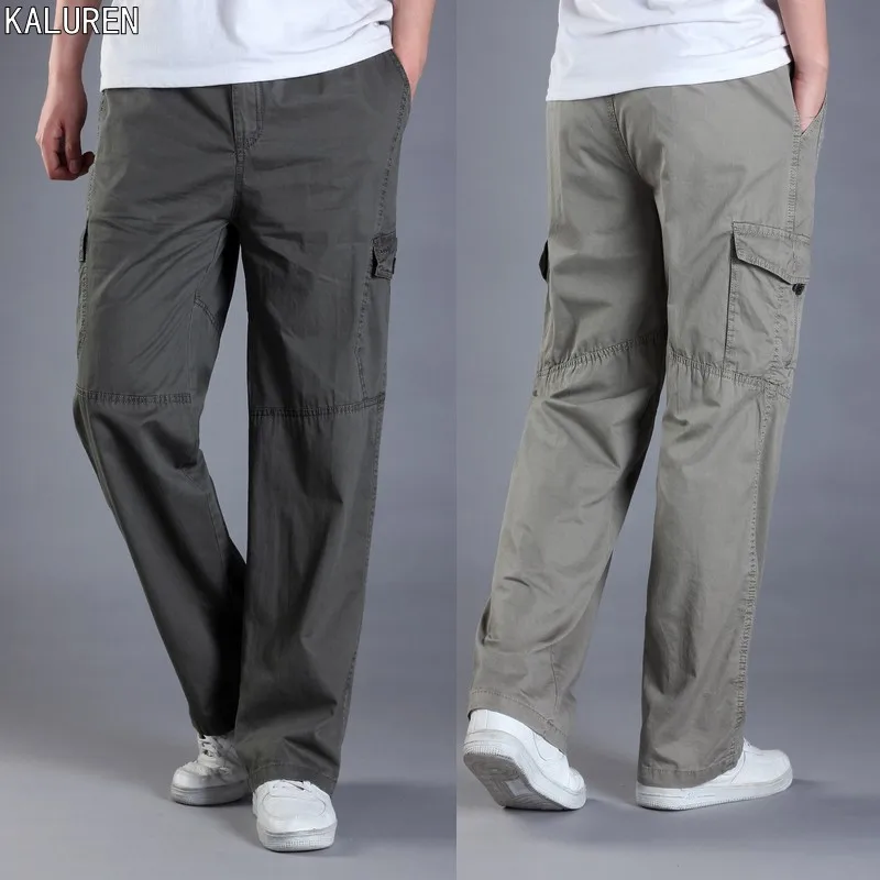 Free shipping Spring and summer loose casual pants plus size trousers overalls male elastic waist fat straight long trousers
Free shipping Spring and summer loose casual pants plus size trousers overalls male elastic waist fat straight long trousers
