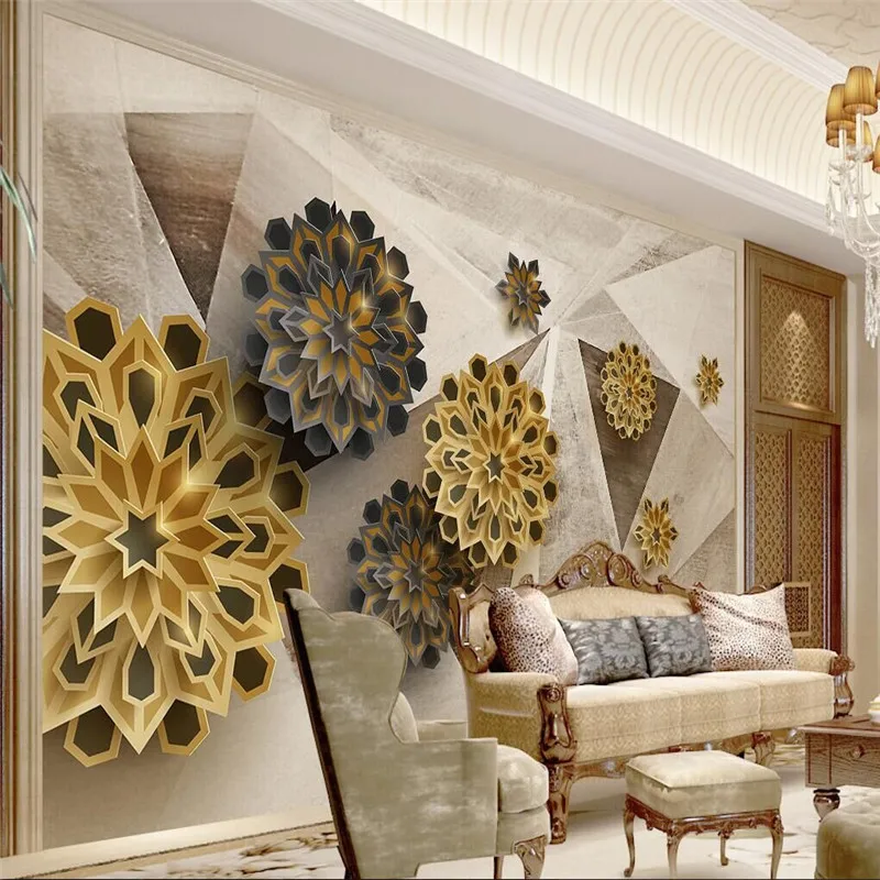 Custom Mural Wallpaper Fashion Polygon 3d Retro Abstract Flower TV Background Wall Painting
Custom Mural Wallpaper Fashion Polygon 3d Retro Abstract Flower TV Background Wall Painting