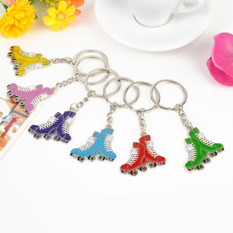 Free shipping 20pcs/lot Zinc Alloy Roller Skates Shaped Keychain Metal Skate Keyring
Free shipping 20pcs/lot Zinc Alloy Roller Skates Shaped Keychain Metal Skate Keyring