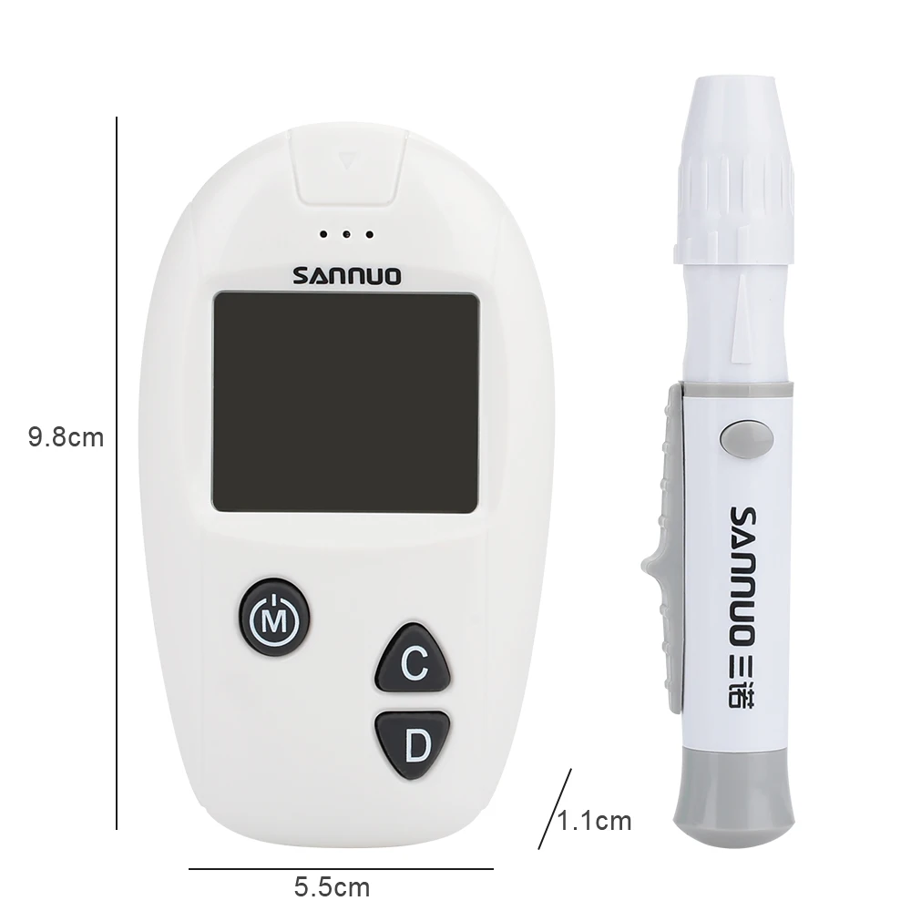 Портативный измеритель уровня сахара в крови и ручка для диабетиков глюкометр