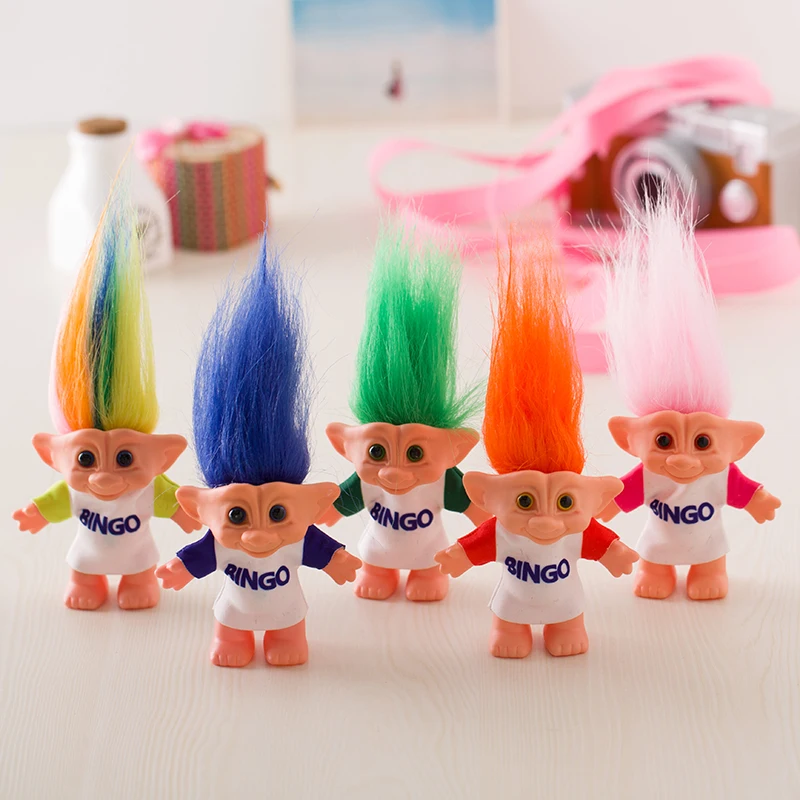 Фото 10 см Тролль кукла с бинго Leprechauns дам игрушки Русс для детей подарок на день