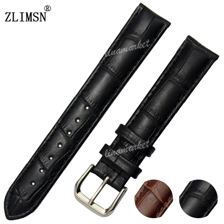 ZLIMSN HQ Black Brown Genuine Leather Watch Bands 17mm 23mm Watchbands Belt Mens Womens Stianless Steel Buckle Silver Polished
ZLIMSN HQ Black Brown Genuine Leather Watch Bands 17mm 23mm Watchbands Belt Mens Womens Stianless Steel Buckle Silver Polished
