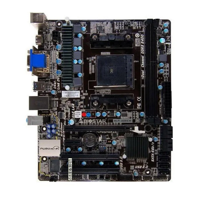 Материнская плата для BIOSTAR Hi Fi A88S3E FM2 + A88 Micro ATX материнская настольного компьютера