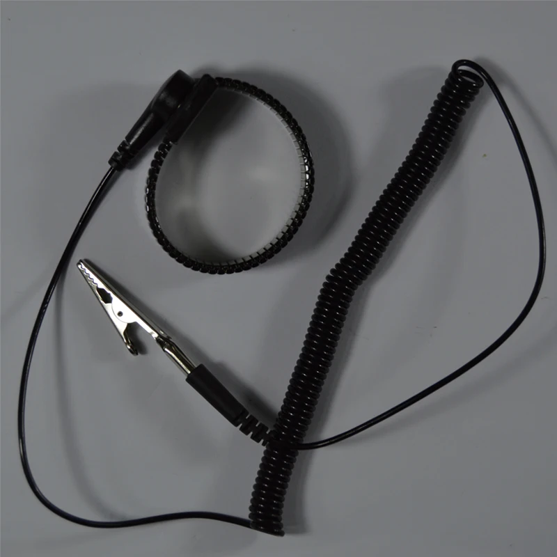 PU Anti static Wrist band Esd Wrist strap Black/Blue Metal Discharge Cord wire Clip for Electrician IC PLCC Safety work Gloves
PU Anti static Wrist band Esd Wrist strap Black/Blue Metal Discharge Cord wire Clip for Electrician IC PLCC Safety work Gloves