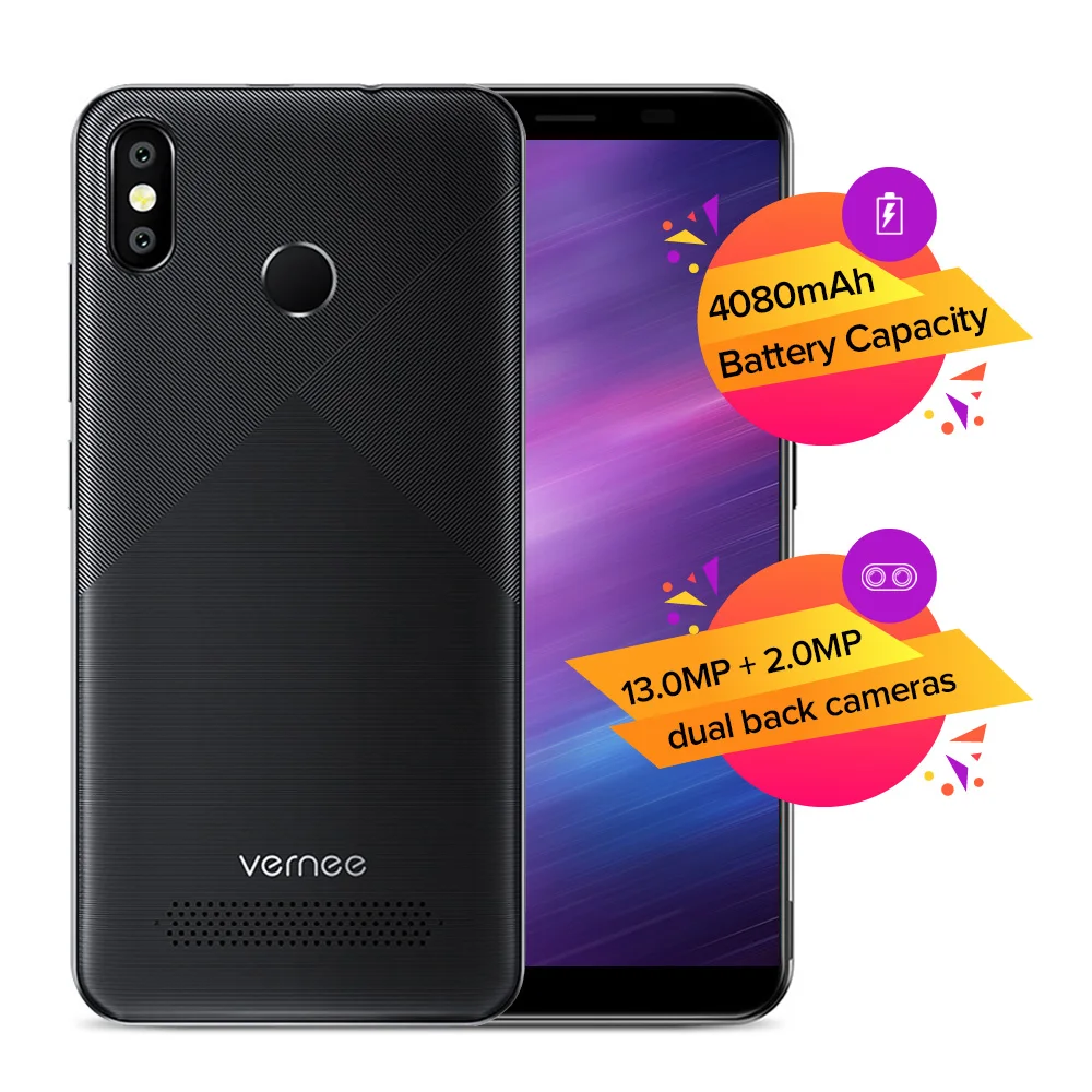 Vernee T3 Pro 4G Phablet 5 дюймовый Android 8 1 MTK6739 4 ядра 3 GB Оперативная память 16 Гб Встроенная