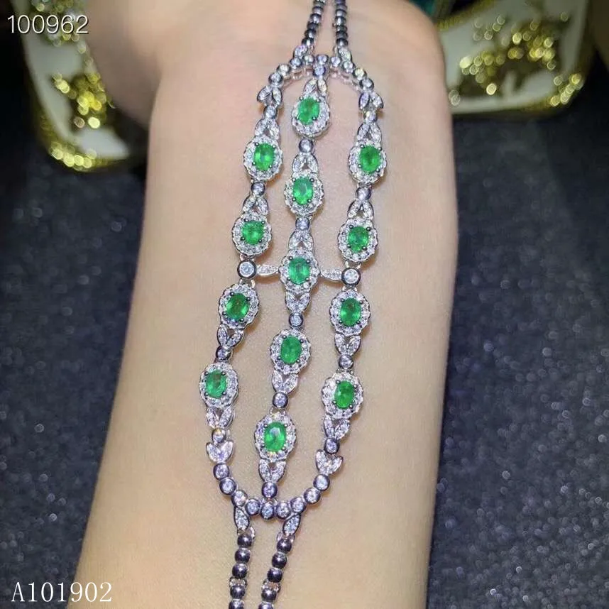 KJJEAXCMY Boutique Jewelry 925 Silver-inlaid Natural Emerald Luxury Bracelet Support Detection
KJJEAXCMY Boutique Jewelry 925 Silver-inlaid Natural Emerald Luxury Bracelet Support Detection