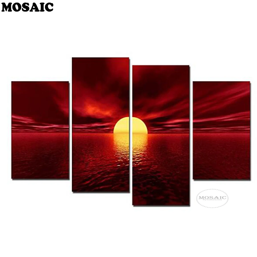5D DIY diamond painting 4 pcs Art - Red Sea SUN Modern Full Diamond Home Living Room Home Decor Painting Wall Pictures For Livin
5D DIY diamond painting 4 pcs Art - Red Sea SUN Modern Full Diamond Home Living Room Home Decor Painting Wall Pictures For Livin