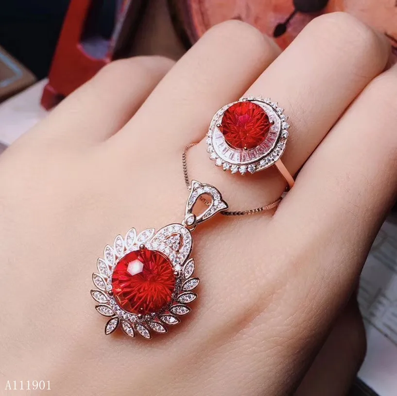KJJEAXCMY boutique jewels 925 sterling silver inlaid natural Red Topaz Pendant Necklace + ring suit support detection
KJJEAXCMY boutique jewels 925 sterling silver inlaid natural Red Topaz Pendant Necklace + ring suit support detection