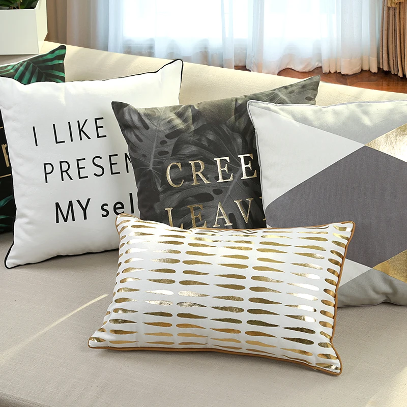 45x45cm/45x30cm modern geometric foil gold pillowcase home decorative cushion cover pillow covers sofa case for pillow
45x45cm/45x30cm modern geometric foil gold pillowcase home decorative cushion cover pillow covers sofa case for pillow