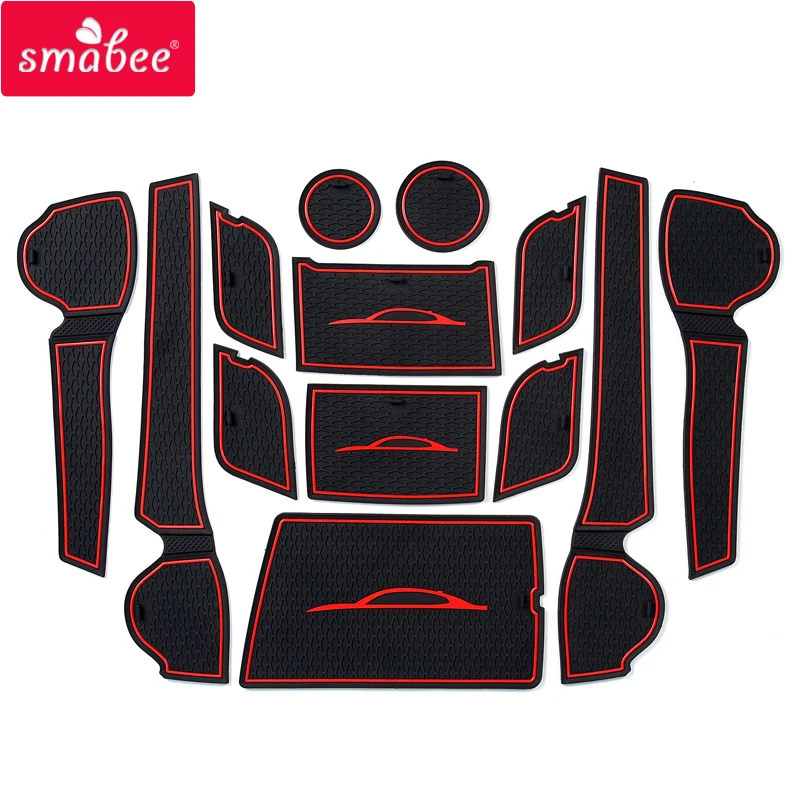 

Smabee Gate slot Mats For KIA Optima 2016 ~ 2019 JF SW 2017 2018 4th Gen mk4 K5 Rubber Cup Holders Non-slip mats Accessories