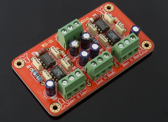 WZ-21 Assembled SSM2141 Balanced Unbalanced board (Balance input output unbalance) Based on Sonic Frantiers preamplifier circuit
WZ-21 Assembled SSM2141 Balanced Unbalanced board (Balance input output unbalance) Based on Sonic Frantiers preamplifier circuit