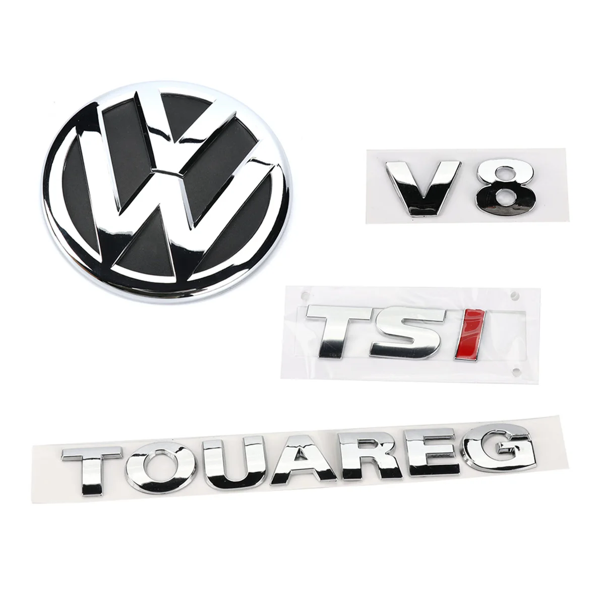Rear Badge Boot Chrome Emblem V8 TSI TOUAREG 4pcs for VW Sharan 2011-2016 Touareg 2011-2014 7P6 853 630 A
Rear Badge Boot Chrome Emblem V8 TSI TOUAREG 4pcs for VW Sharan 2011-2016 Touareg 2011-2014 7P6 853 630 A