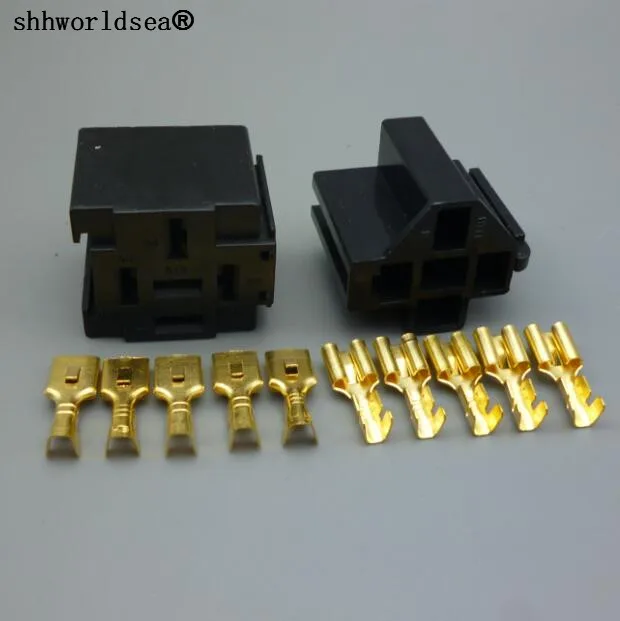 shhworldsea Car Auto Vehicle 5 Pin Relay Socket Holder with 6.3mm Copper for 40a 80a relay
shhworldsea Car Auto Vehicle 5 Pin Relay Socket Holder with 6.3mm Copper for 40a 80a relay