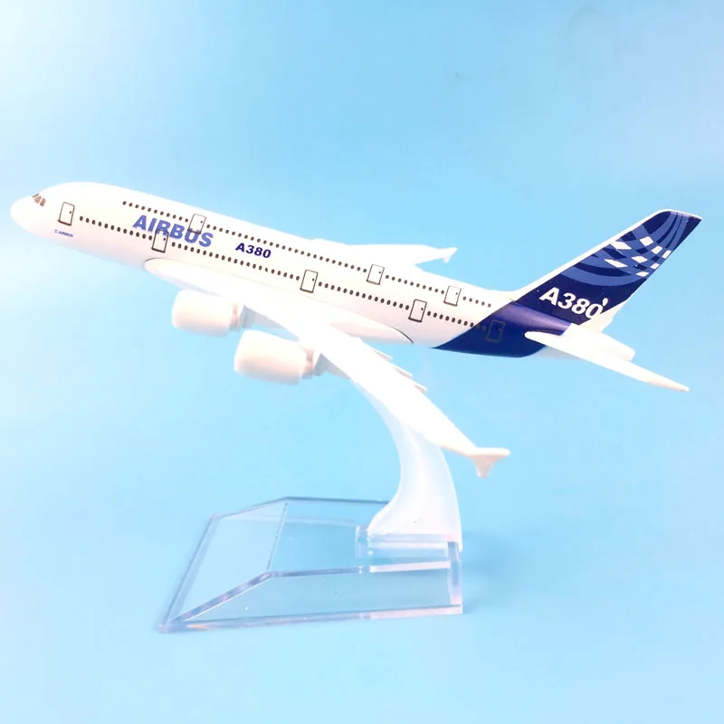 A380 пассажирские 16 см Аэробус авиакомпаний металлического сплава модель самолета