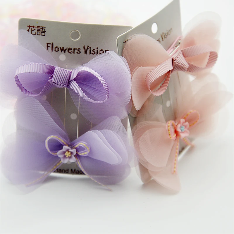 2 pcs/pack-Korean Children's New Hair Clip Snow Bow Clip Side Clip Lovely Princess Floret Little Girl Hair Accessories
2 pcs/pack-Korean Children's New Hair Clip Snow Bow Clip Side Clip Lovely Princess Floret Little Girl Hair Accessories