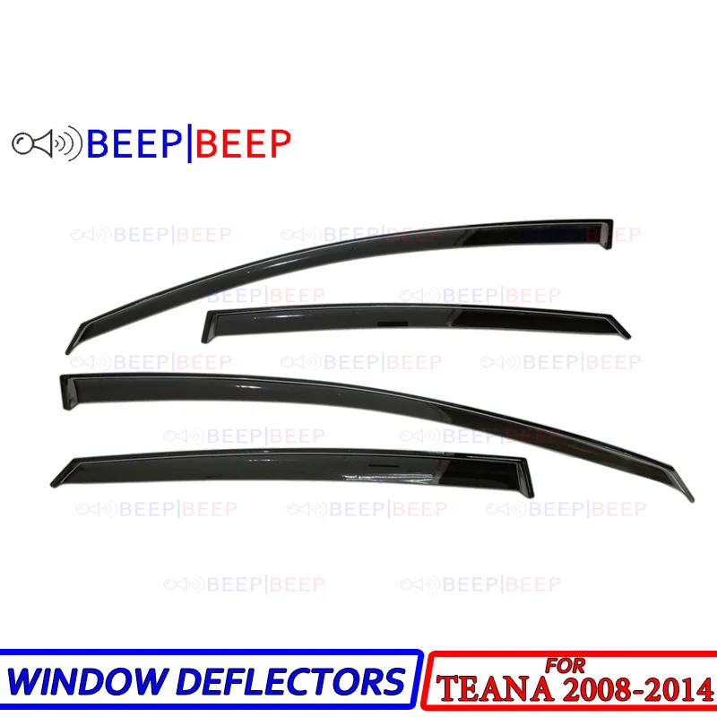 For Nissan Teana 2008-2014 car window deflectors car wind deflector sun guard rain vent visor cover styling accessories
For Nissan Teana 2008-2014 car window deflectors car wind deflector sun guard rain vent visor cover styling accessories