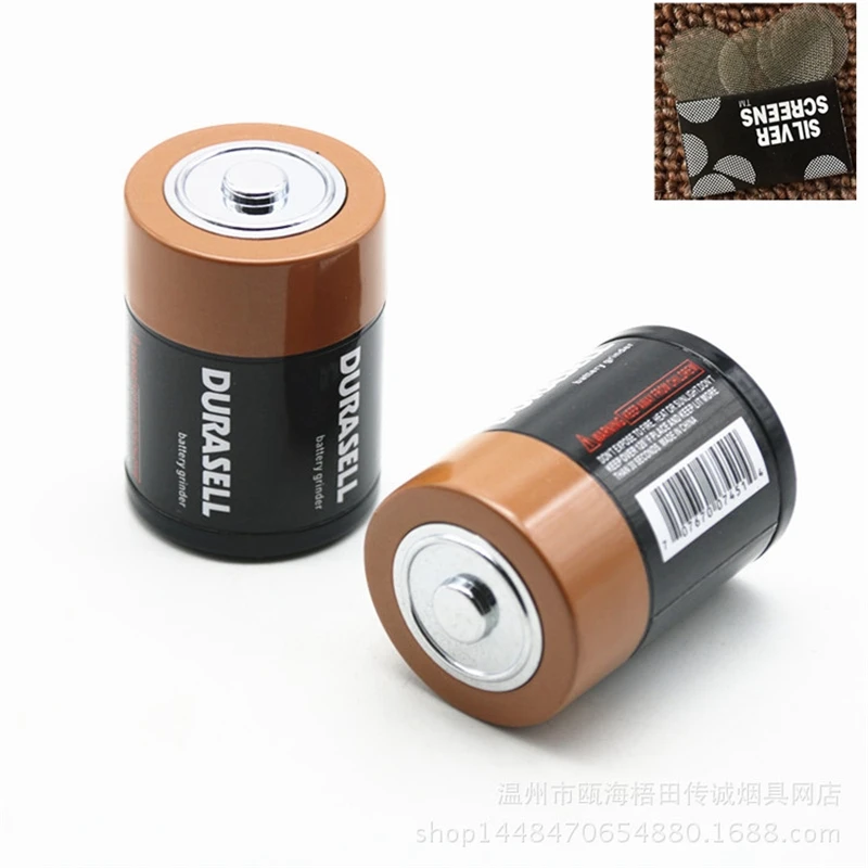 Portable mini Latest 3 Layers 44*60mm Battery shape Metal material Smoking Herb Grinders Tobacco Accessories
Portable mini Latest 3 Layers 44*60mm Battery shape Metal material Smoking Herb Grinders Tobacco Accessories