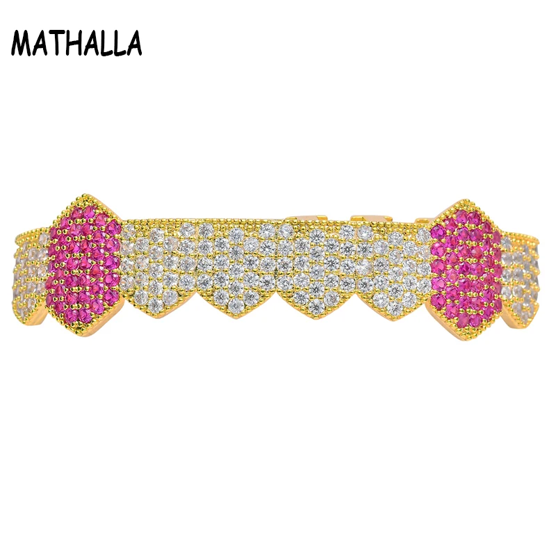 MATHALLA Hip Hop Grillz Gold Silver Colored Ice Micropavé Full CZ Teeth Grillz Bottom Grill Men Women Jewelry
MATHALLA Hip Hop Grillz Gold Silver Colored Ice Micropavé Full CZ Teeth Grillz Bottom Grill Men Women Jewelry