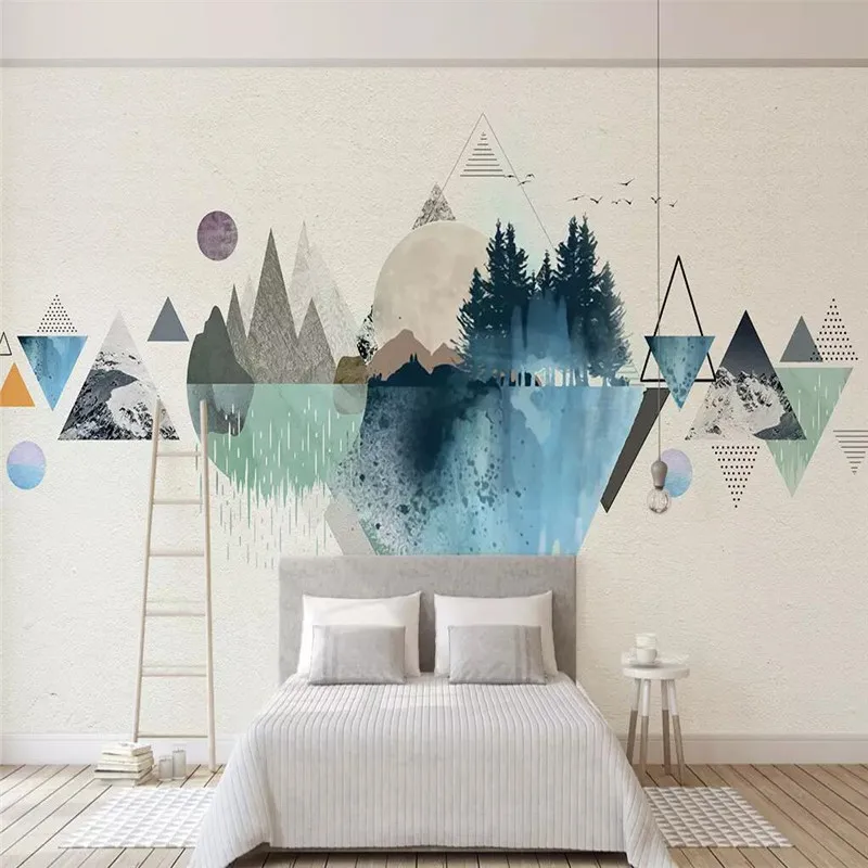 Modern personality geometric mural TV background wall professional production mural wholesale wallpaper mural poster photo wall
Modern personality geometric mural TV background wall professional production mural wholesale wallpaper mural poster photo wall