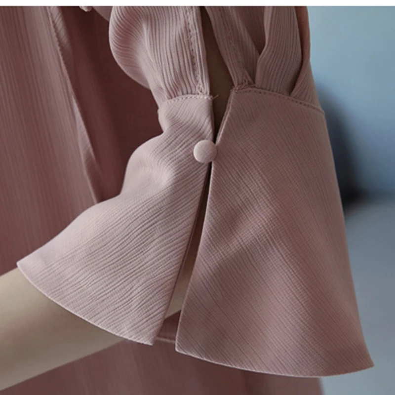 2018 Summer New Chiffon Blouse Women Horn Half-sleeved shirt Bare Shoulder Chiffon Shirt Female Spring Models Tops Is006
2018 Summer New Chiffon Blouse Women Horn Half-sleeved shirt Bare Shoulder Chiffon Shirt Female Spring Models Tops Is006