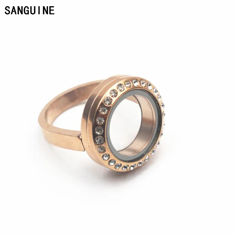 4 шт 20 мм золото 316 нержавеющая сталь круглый плавающий медальон кольцо Винт