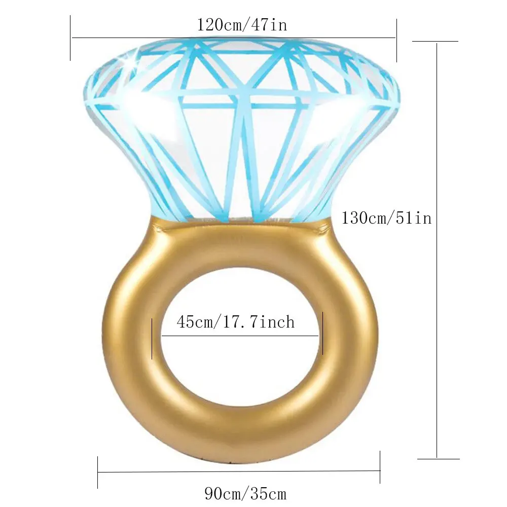 Diamond Ring Inflatable Swimming Pool Float Raft, for Bachelorette Or Engagement Outdoor Water Party Lounge Toy for Adults Kids
Diamond Ring Inflatable Swimming Pool Float Raft, for Bachelorette Or Engagement Outdoor Water Party Lounge Toy for Adults Kids