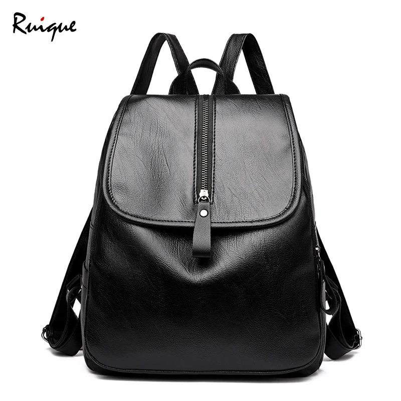 Ruique Women Fashion Backpack Girls High Quality PU Leather Backpack Ladies Casual Travel Bag Students Teenager Big School Bag
Ruique Women Fashion Backpack Girls High Quality PU Leather Backpack Ladies Casual Travel Bag Students Teenager Big School Bag