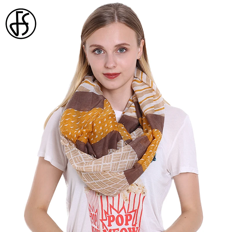 FS Warm Women Print Scarf Female Winter Scarves Striped Viscose Hijab Ring Collar Neck Warmer Scarves Brand Stoles Luxury Shawl
FS Warm Women Print Scarf Female Winter Scarves Striped Viscose Hijab Ring Collar Neck Warmer Scarves Brand Stoles Luxury Shawl
