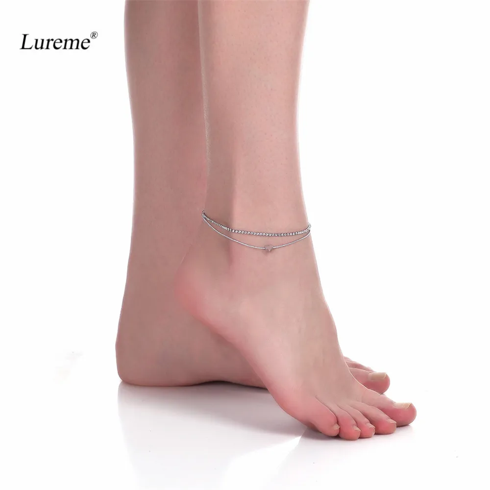 Lureme Shining Cubic Zirconia Chain and Snake Chain with Heart Anklet Foot Bracelet Jewelry (bl003085)
Lureme Shining Cubic Zirconia Chain and Snake Chain with Heart Anklet Foot Bracelet Jewelry (bl003085)