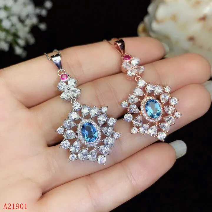 KJJEAXCMY boutique jewelry 925 sterling silver inlaid natural blue topaz Jewelry Necklace Pendant support detection
KJJEAXCMY boutique jewelry 925 sterling silver inlaid natural blue topaz Jewelry Necklace Pendant support detection