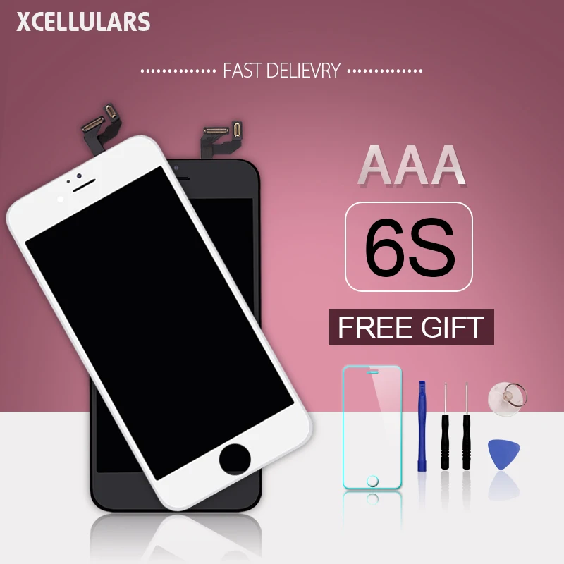 10 шт./лот класс AAA ЖК дисплей для iphone 6s сенсорный экран дигитайзер Замена полная
