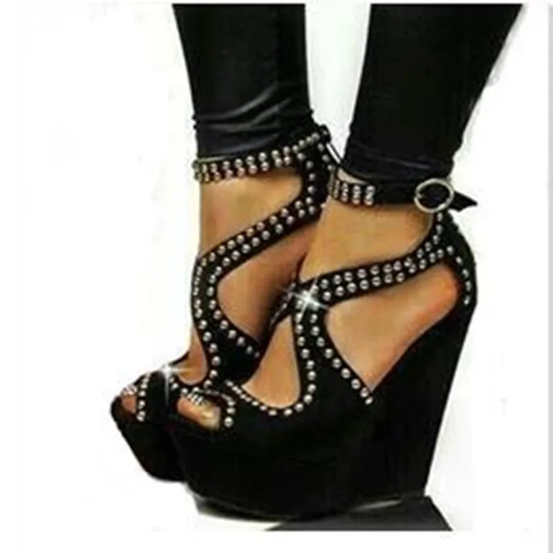 FGHGF ultra-high heel shoes 15CM high and 4.5cm high platform women's wedge heels with black size customized for 34~43
FGHGF ultra-high heel shoes 15CM high and 4.5cm high platform women's wedge heels with black size customized for 34~43