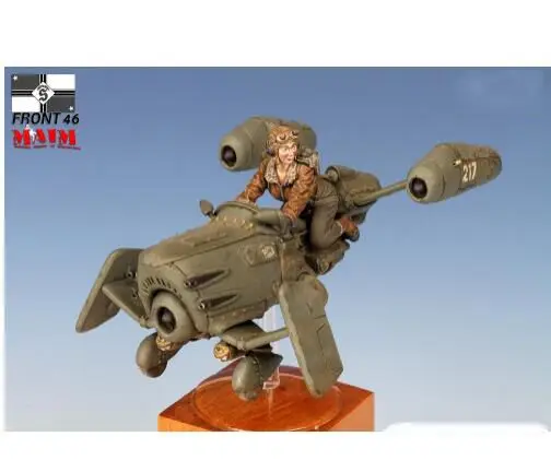 Неокрашенная полимерная фигурка в масштабе 1/35 Женский пилот верхом на