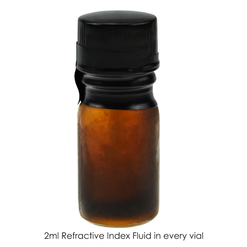 5 x pieces REFRACTIVE INDEX FLUID OIL for REFRACTOMETER 1ml Each 1.300 to 1.800 RI Range
5 x pieces REFRACTIVE INDEX FLUID OIL for REFRACTOMETER 1ml Each 1.300 to 1.800 RI Range
