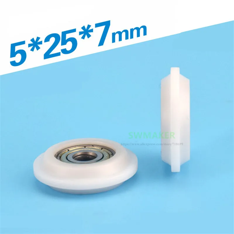 5*25*7mm convex Y slot, inner diameter 5mm, outer diameter 25mm, thick 7mm, plastic pulley, nylon, sliding door window
5*25*7mm convex Y slot, inner diameter 5mm, outer diameter 25mm, thick 7mm, plastic pulley, nylon, sliding door window