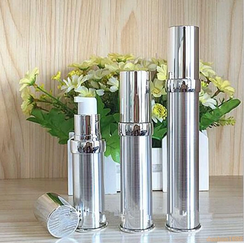 15ml 20ml 30ml Gold Silver Empty Airless Pump Container Travel Metal Essential Lotion Cream Cosmetic Bottle With Pump#213
15ml 20ml 30ml Gold Silver Empty Airless Pump Container Travel Metal Essential Lotion Cream Cosmetic Bottle With Pump#213
