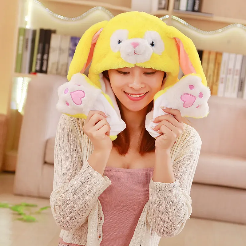 56cm Cute Rabbit Hat With Air Bag In The Paw Plush Toys Stuffed Pig Deer Unicorn Koala Funny Ears Moving
56cm Cute Rabbit Hat With Air Bag In The Paw Plush Toys Stuffed Pig Deer Unicorn Koala Funny Ears Moving
