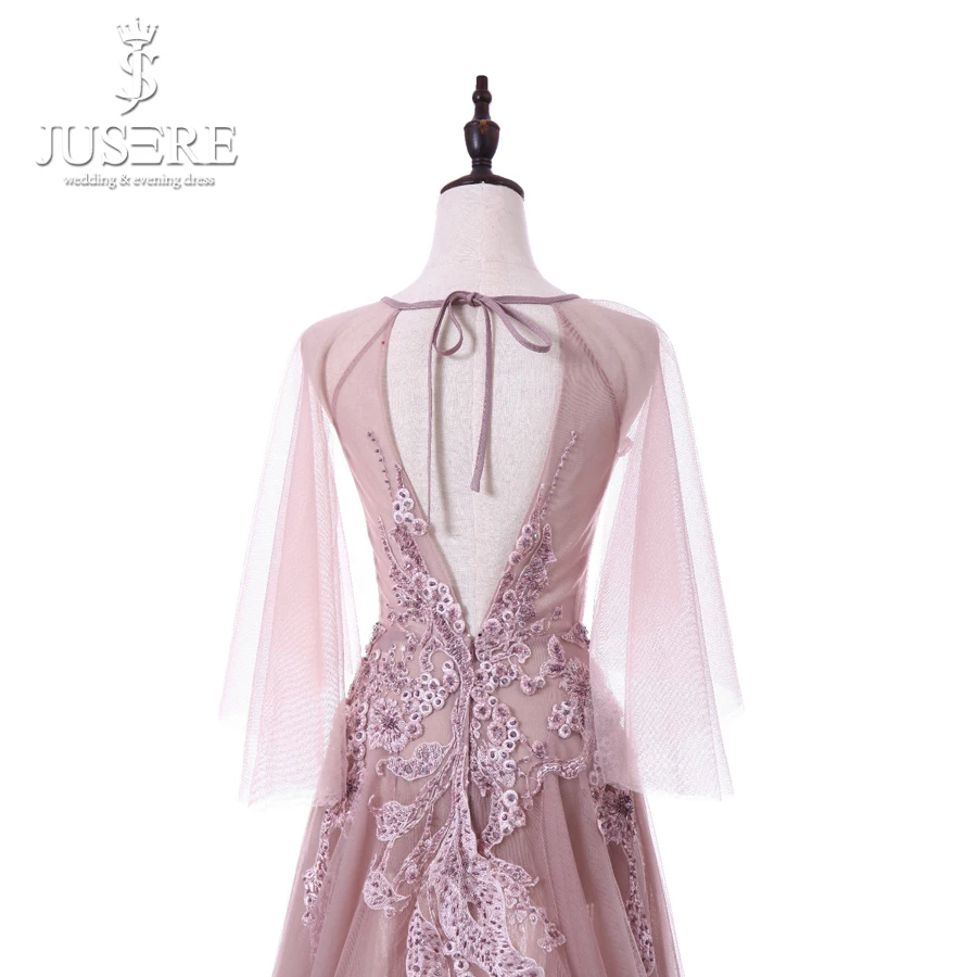 JUSERE Cheap Stock Sale Lace Appliques Beaded A-Line Evening Dress O-Neck See Through Party Dress vestidos
JUSERE Cheap Stock Sale Lace Appliques Beaded A-Line Evening Dress O-Neck See Through Party Dress vestidos