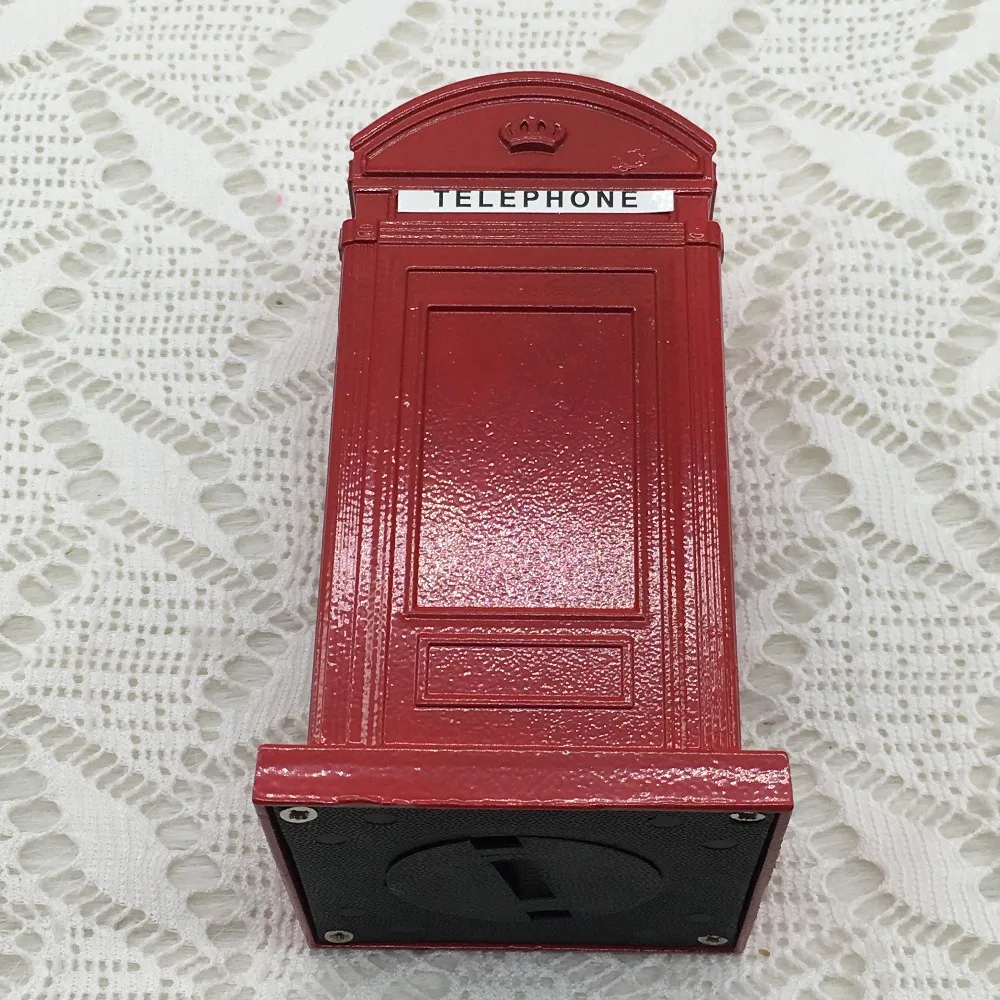 Красная телефонная Копилка небольшого размера в английском стиле копилка для