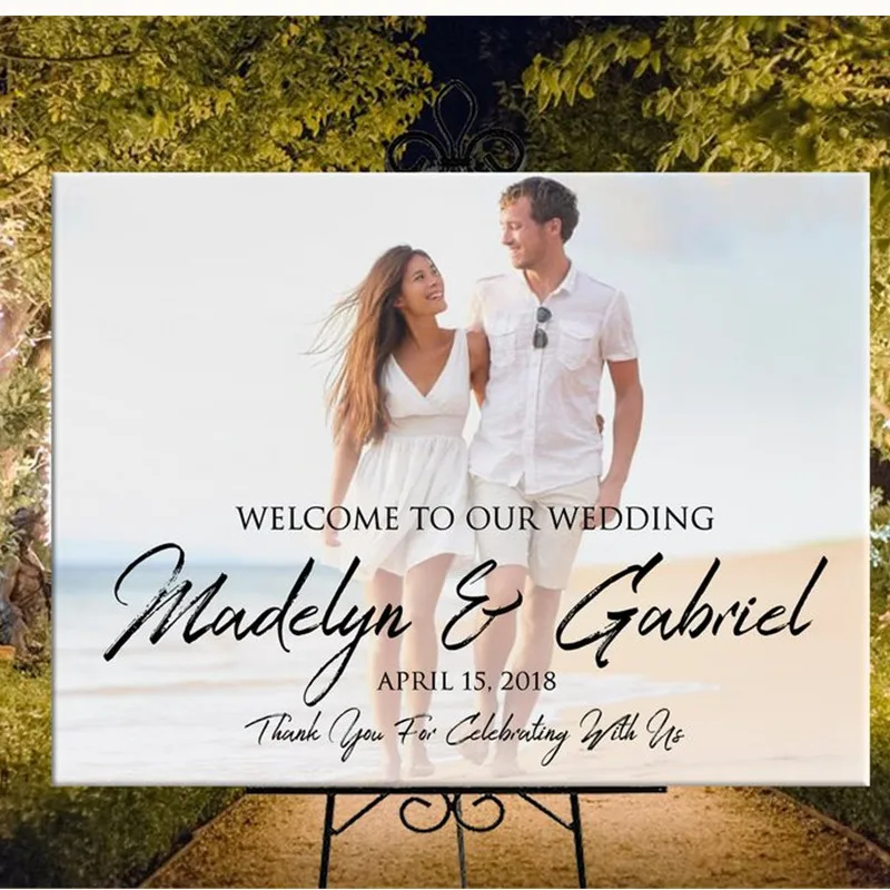 Photo Welcome Sign,Wedding Photo Printable, Personalized Rustic Welcome Sign for Wedding Birthday Decoration,Stand not Included
Photo Welcome Sign,Wedding Photo Printable, Personalized Rustic Welcome Sign for Wedding Birthday Decoration,Stand not Included