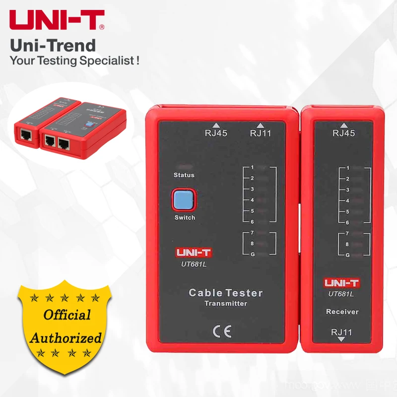 UNI-T UT681L/UT681C/UT681HDMI Cable Tester; Network Cable/Phone Line/HDMI/MINI-HDMI HD Cable Tester
UNI-T UT681L/UT681C/UT681HDMI Cable Tester; Network Cable/Phone Line/HDMI/MINI-HDMI HD Cable Tester