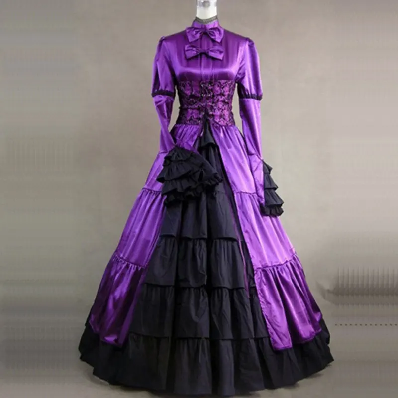 Customized 2018 Gothic Victorian Period Party Dress Winter Long Flare Sleeve Southern Belle Lolita Ball Gowns For Women 4 Colors
Customized 2018 Gothic Victorian Period Party Dress Winter Long Flare Sleeve Southern Belle Lolita Ball Gowns For Women 4 Colors