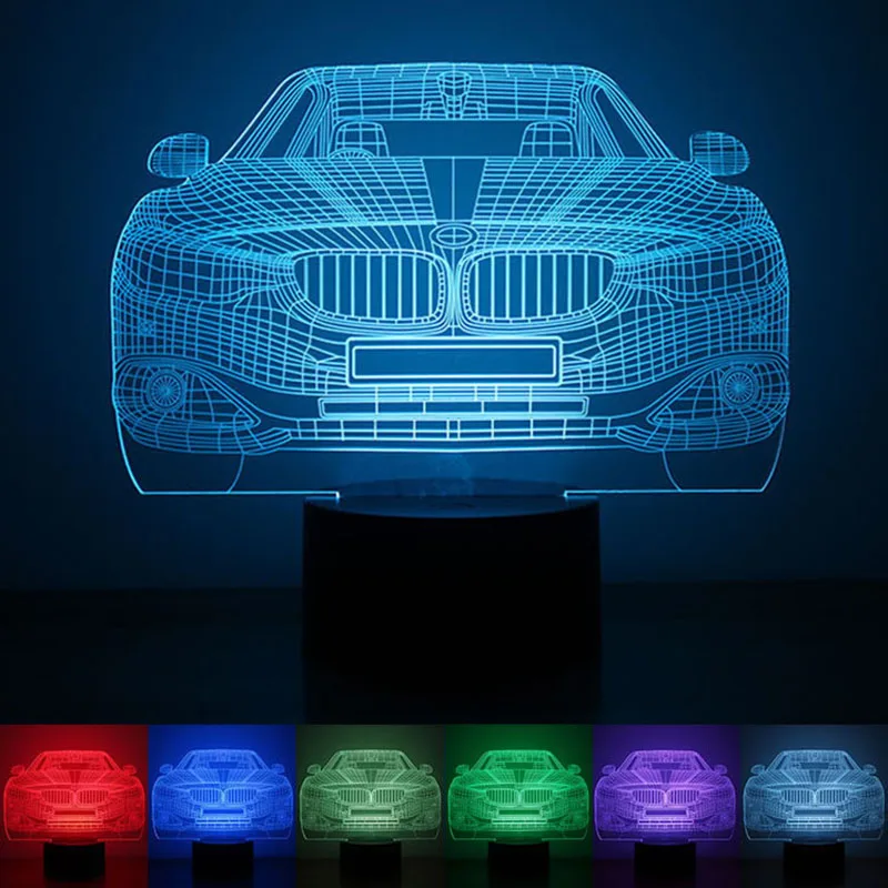 USB Powered Car 3D Night Light LED Desk Lamp Touch Key Decoration Atmosphere Light Use Home Hotel Party Holiday
USB Powered Car 3D Night Light LED Desk Lamp Touch Key Decoration Atmosphere Light Use Home Hotel Party Holiday
