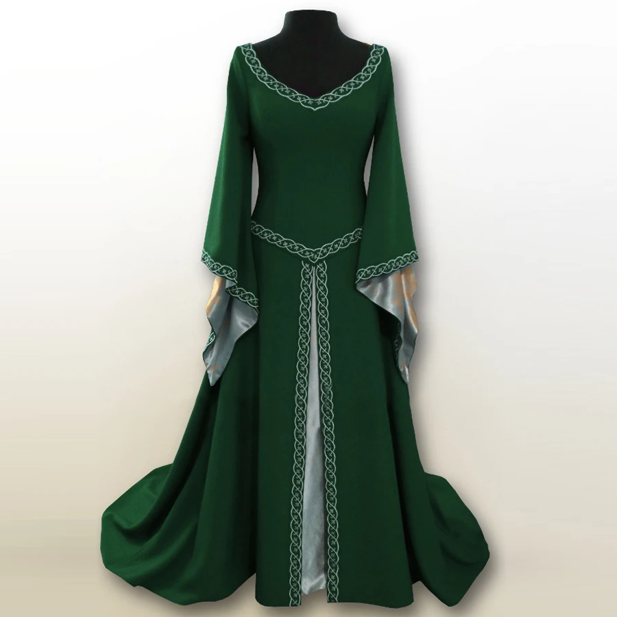 Spring Women Long Vintage Medieval Victorian Dress Ladies Halloween Princess Vampire Costume Masquerade Ball Gown Party Dresses
Spring Women Long Vintage Medieval Victorian Dress Ladies Halloween Princess Vampire Costume Masquerade Ball Gown Party Dresses