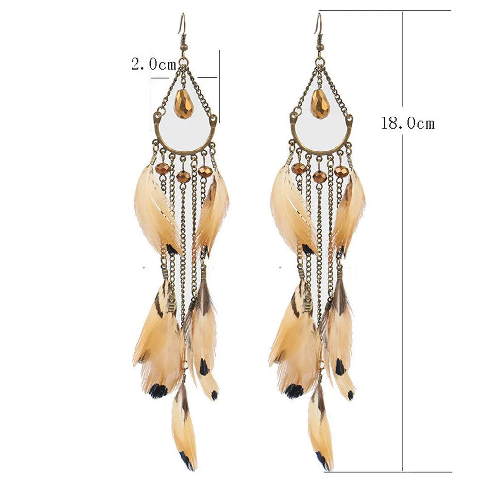 Lureme Bohemia Feather Earrings for Women Fashion Ethnic Tassel Drop Earrings Long Earrings (er005722)
Lureme Bohemia Feather Earrings for Women Fashion Ethnic Tassel Drop Earrings Long Earrings (er005722)