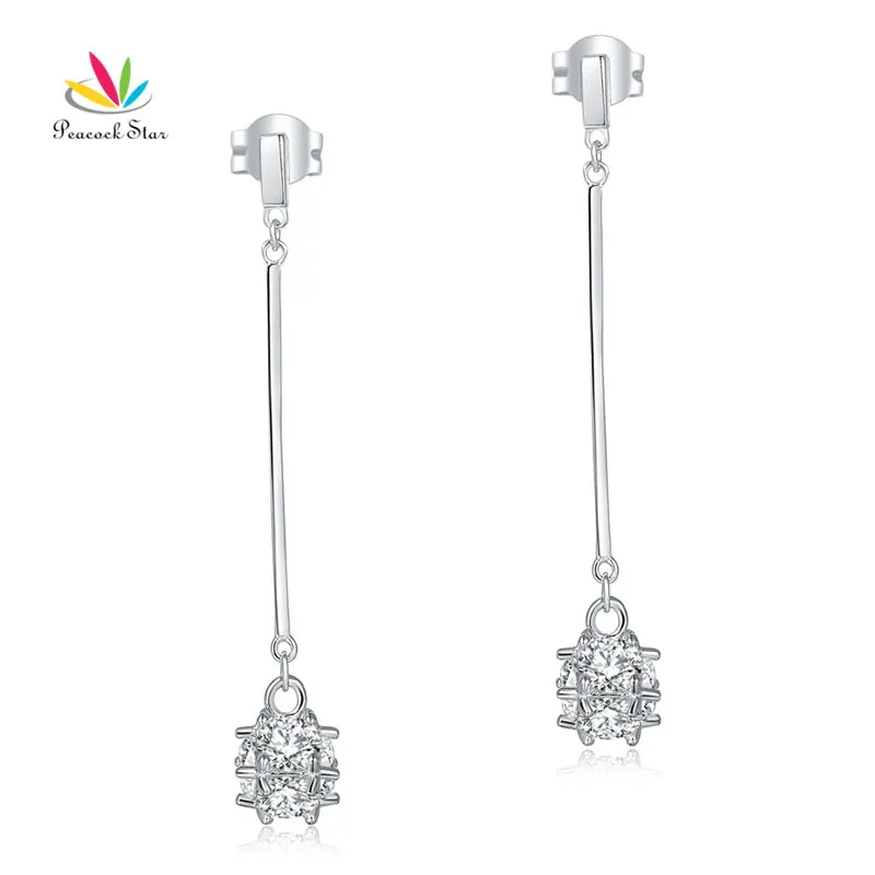 Peacock Star Solid 925 Sterling Silver Earrings Fashion Bridal Bridesmaid Jewelry CFE8156
Peacock Star Solid 925 Sterling Silver Earrings Fashion Bridal Bridesmaid Jewelry CFE8156