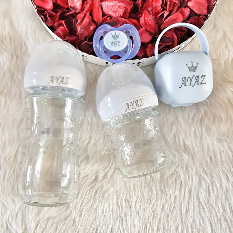 MIYOCAR any name make baby bottle pacifier pacifier box set BPA free baby milk bottle pacifier dummy custom pacifier
MIYOCAR any name make baby bottle pacifier pacifier box set BPA free baby milk bottle pacifier dummy custom pacifier