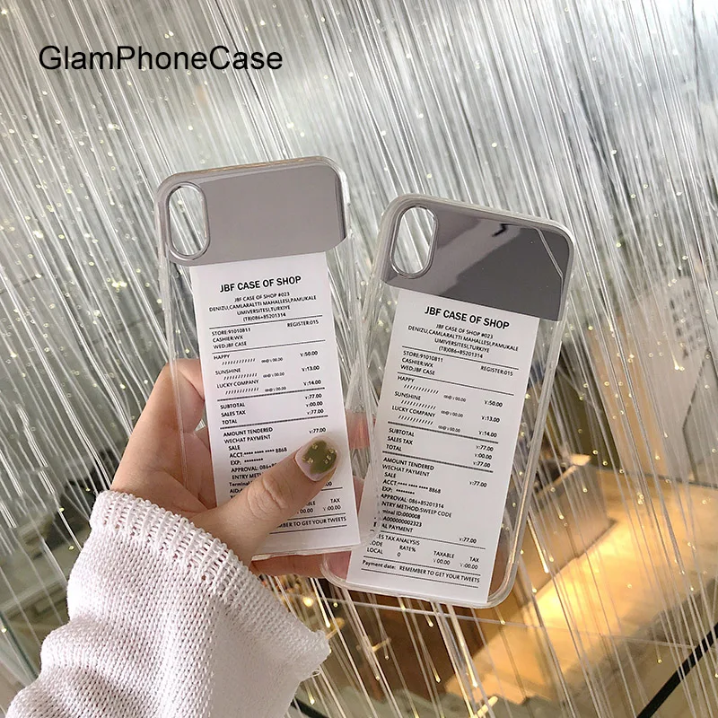 Зеркальный чехол GlamPhoneCase для iPhone X XS Max XR мягкий силиконовый 7 8 6 6s Plus|Бамперы| |